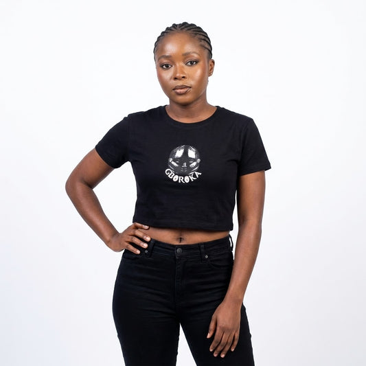 Bondo Mask Black Croptop